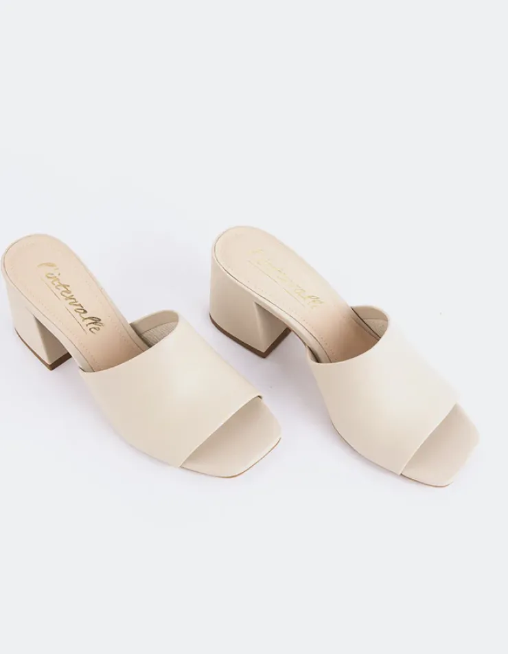 Women L'INTERVALLE Clarabelle Off White Leather