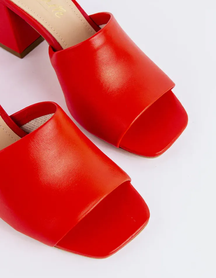 Women L'INTERVALLE Clarabelle Red Leather