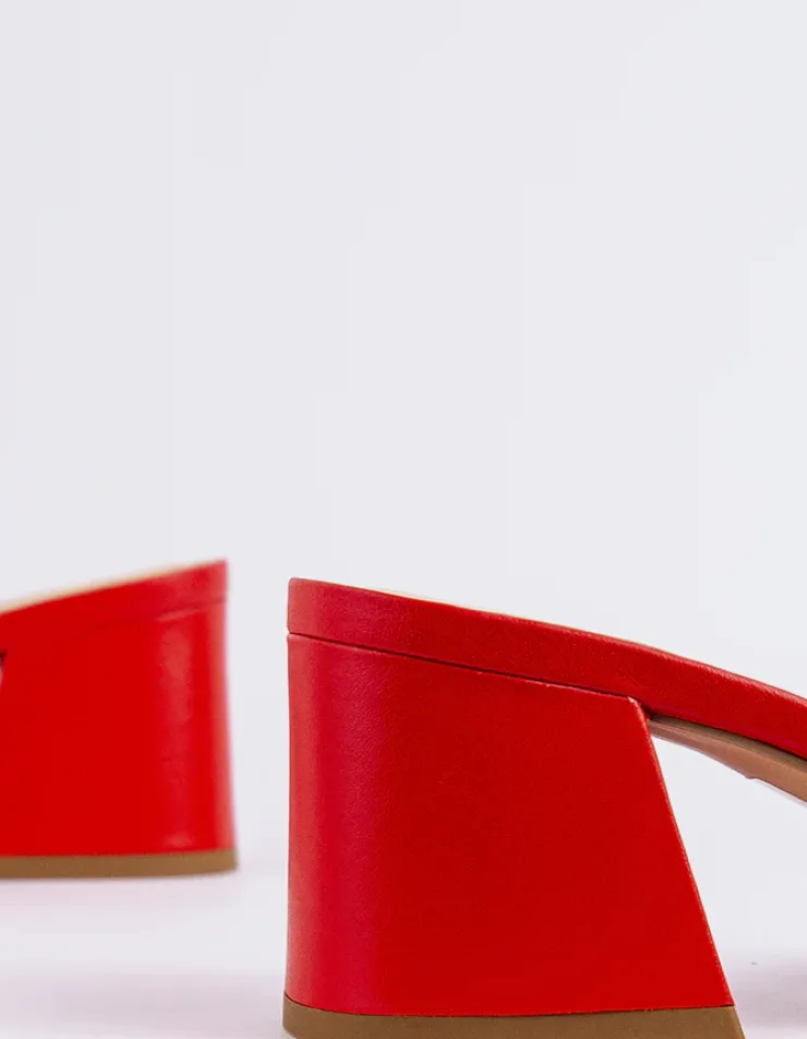 Women L'INTERVALLE Clarabelle Red Leather