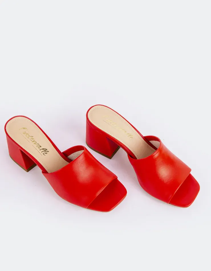 Women L'INTERVALLE Clarabelle Red Leather