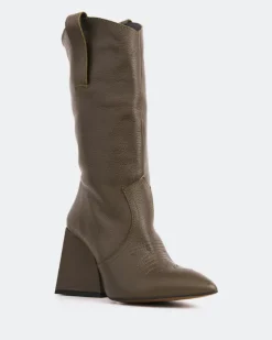 Women L'INTERVALLE Clément Khaki Leather
