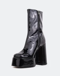Women L'INTERVALLE Cloud Black Patent