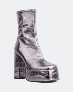 Women L'INTERVALLE Cloud Pewter Croco