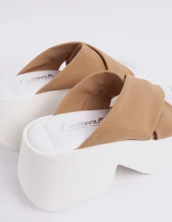 Women L'INTERVALLE Colibri Camel Lycra