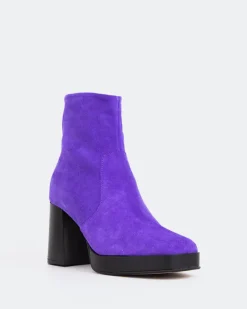 Women L'INTERVALLE Condotti Purple Suede