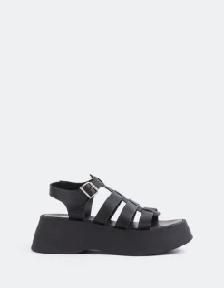 Women L'INTERVALLE Confident Black Leather