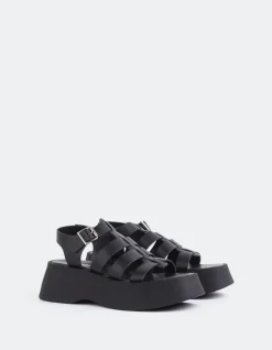Women L'INTERVALLE Confident Black Leather