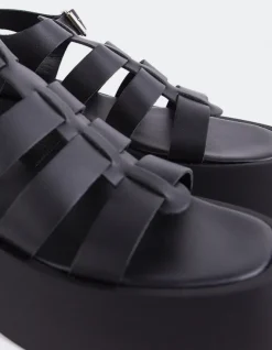 Women L'INTERVALLE Confident Black Leather