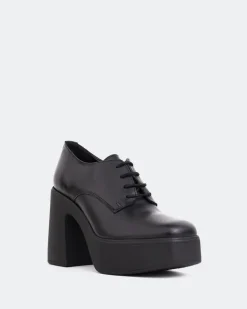 Women L'INTERVALLE Corleone Black Leather