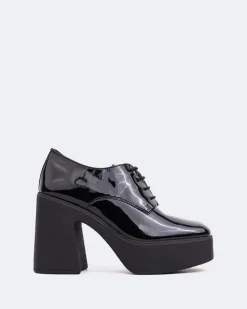 Women L'INTERVALLE Corleone Black Patent