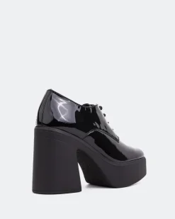 Women L'INTERVALLE Corleone Black Patent