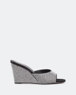 Women L'INTERVALLE Crystal, Black Suede/Suède Noir