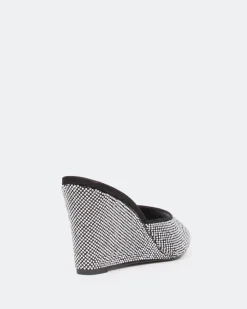 Women L'INTERVALLE Crystal, Black Suede/Suède Noir