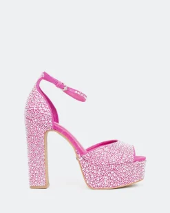 Women L'INTERVALLE Cupid, Fucshia Suede/Suède Fucshia