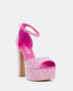 Women L'INTERVALLE Cupid, Fucshia Suede/Suède Fucshia