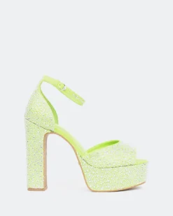 Women L'INTERVALLE Cupid, Green Suede/Suède Vert