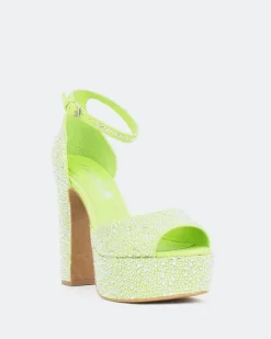 Women L'INTERVALLE Cupid, Green Suede/Suède Vert