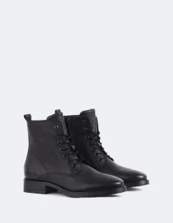 Women L'INTERVALLE Daiki Black Leather