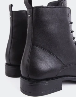 Women L'INTERVALLE Daiki Black Leather