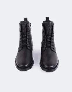 Women L'INTERVALLE Daiki Black Leather