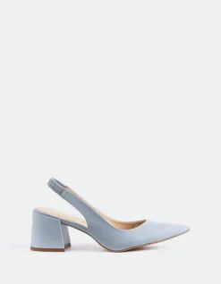 Women L'INTERVALLE Dalida Blue Leather