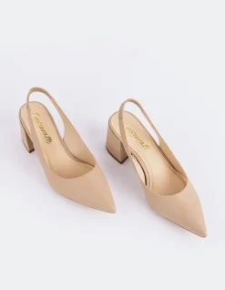 Women L'INTERVALLE Dalida Nude Leather
