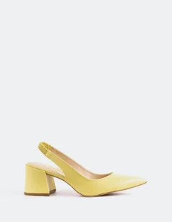 Women L'INTERVALLE Dalida Yellow Leather