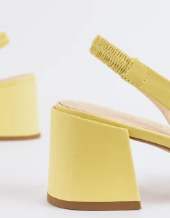 Women L'INTERVALLE Dalida Yellow Leather