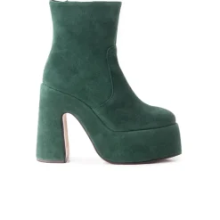 Women L'INTERVALLE Daze Dark Green Suede