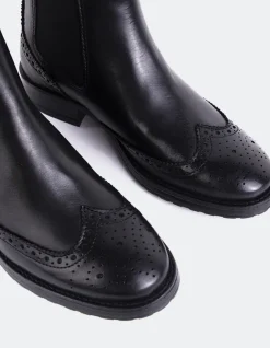 Women L'INTERVALLE Debree Black Leather