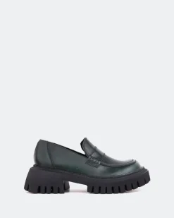 Women L'INTERVALLE Derulo Green Leather