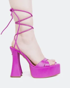 Women L'INTERVALLE Desert Purple Leather
