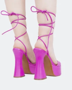 Women L'INTERVALLE Desert Purple Leather