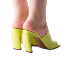 Women L'INTERVALLE Diagonal Kiwi Leather