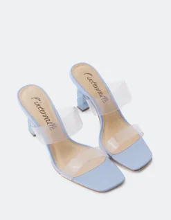 Women L'INTERVALLE Diamond Blue Vinyl
