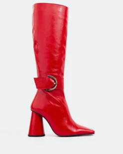 Women L'INTERVALLE Dorset Red Leather