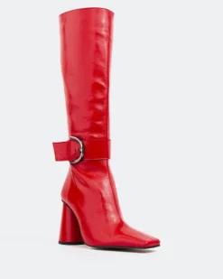 Women L'INTERVALLE Dorset Red Leather