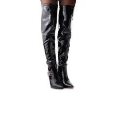 Women L'INTERVALLE Dua Lipa Black Patent