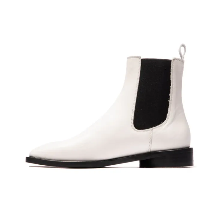 Women L'INTERVALLE Durham White Leather