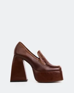 Women L'INTERVALLE Echo Chestnut Leather