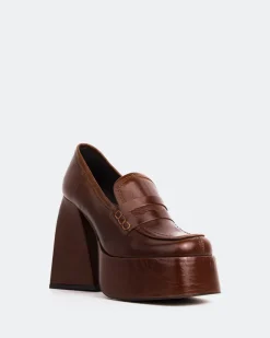 Women L'INTERVALLE Echo Chestnut Leather
