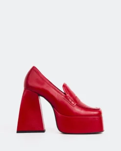 Women L'INTERVALLE Echo Red Leather