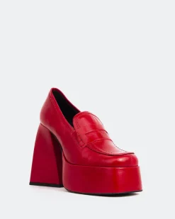 Women L'INTERVALLE Echo Red Leather