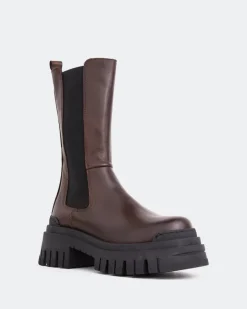 Women L'INTERVALLE Edmonton Brown Leather