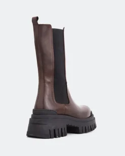 Women L'INTERVALLE Edmonton Brown Leather
