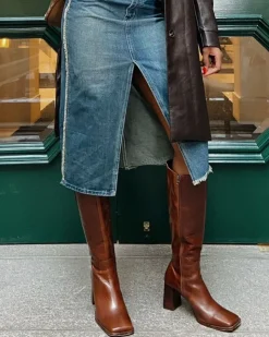 Women L'INTERVALLE Elland Chestnut Leather