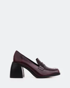 Women L'INTERVALLE Elm Burgundy Leather