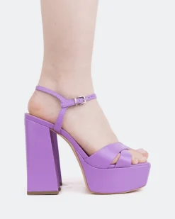 Women L'INTERVALLE Embassy, Purple Leather/Cuir Violet