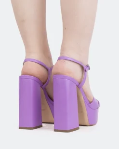 Women L'INTERVALLE Embassy, Purple Leather/Cuir Violet