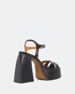 Women L'INTERVALLE Endless Black Leather/Cuir Noir